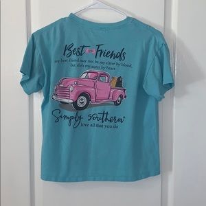 Girls Blue Simply Southern Shirt